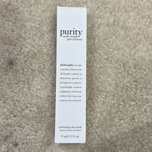 BRAND NEW Philosophy Purity Made Simple Pore Extractor Exfoliating Clay Mask